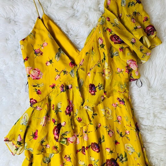 FLOR ET AL Melissa Rosebud Tiered Ruffle Gown 6 - Picture 10 of 16